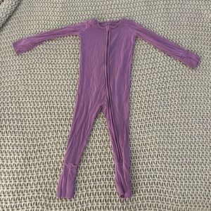 Gently Worn Little Sleepies Purple Zippie. Size 12-18 Months.